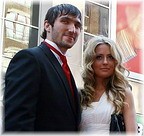 Alex Ovechkin on the red carpet at Thursday night's NHL Awards show... Who's that girl? © www.examiner.com
