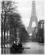 Париж, великое наводнение 1910 года